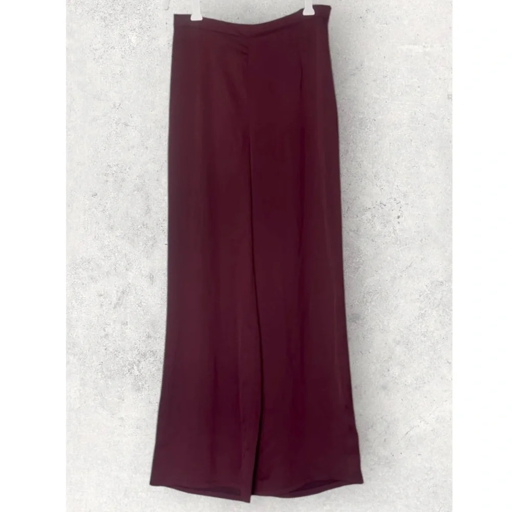 H&M Divided Burgundy Wide Leg Pants